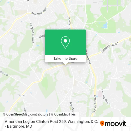 American Legion Clinton Post 259 map