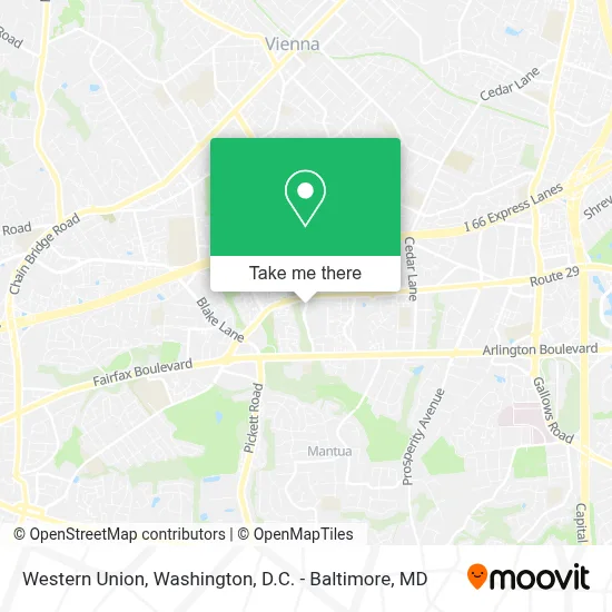 Western Union map