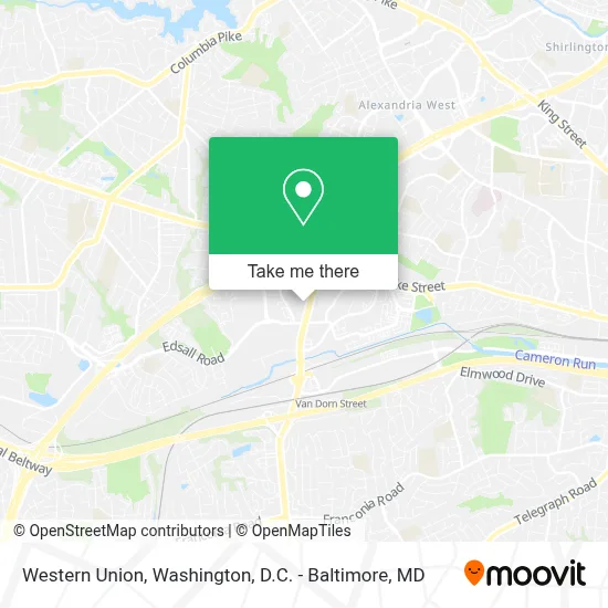 Western Union map