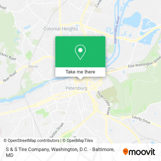 S & S Tire Company map