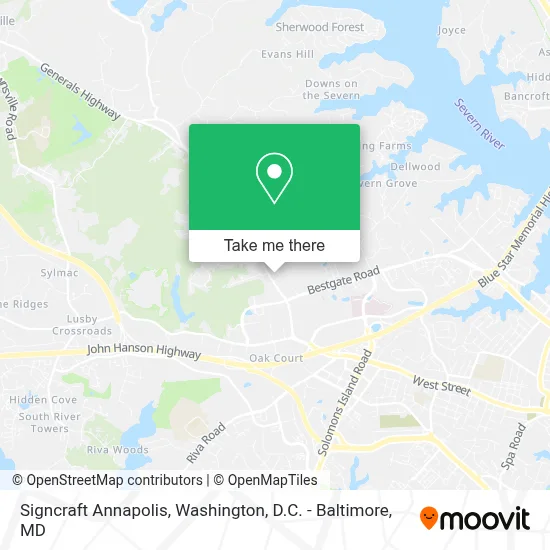 Signcraft Annapolis map
