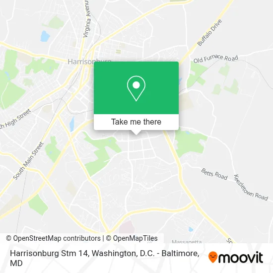 Harrisonburg Stm 14 map