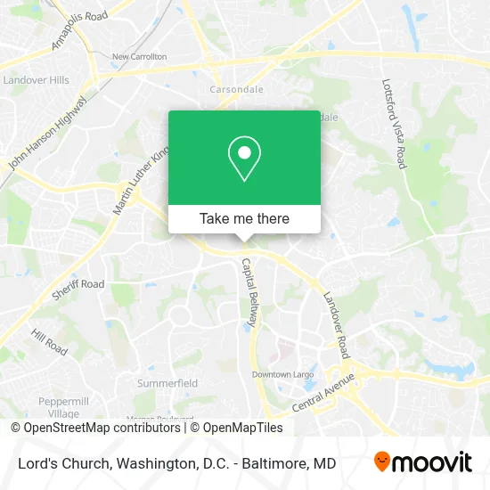 Lord's Church map
