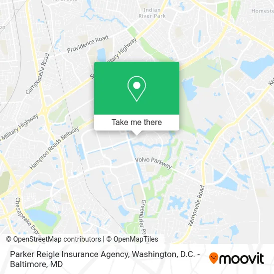 Parker Reigle Insurance Agency map
