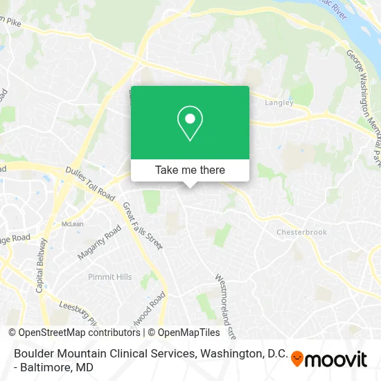 Boulder Mountain Clinical Services map
