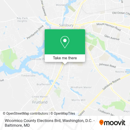 Wicomico County Elections Brd map