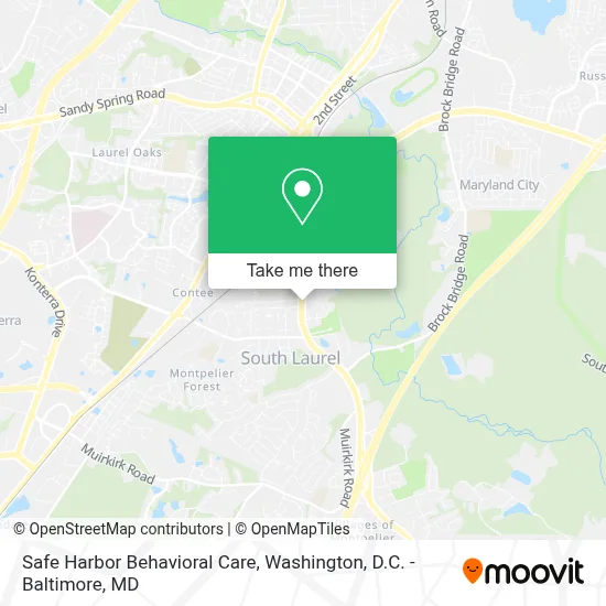 Safe Harbor Behavioral Care map