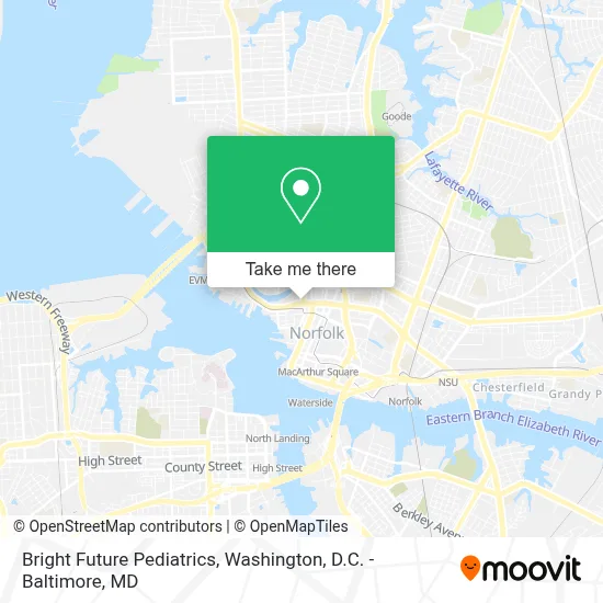 Bright Future Pediatrics map