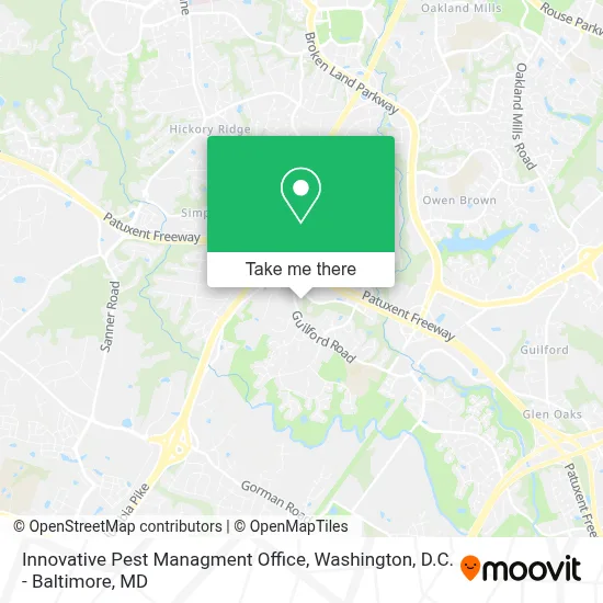 Innovative Pest Managment Office map