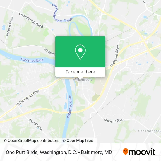 One Putt Birds map