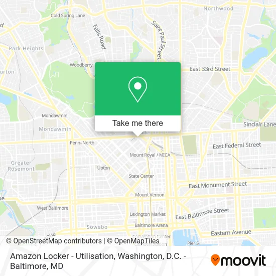 Amazon Locker - Utilisation map