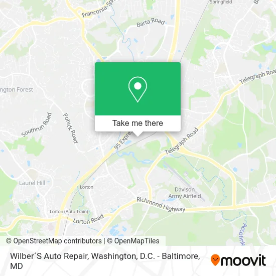 Wilber´S Auto Repair map