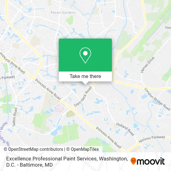 Excellence Professional Paint Services map