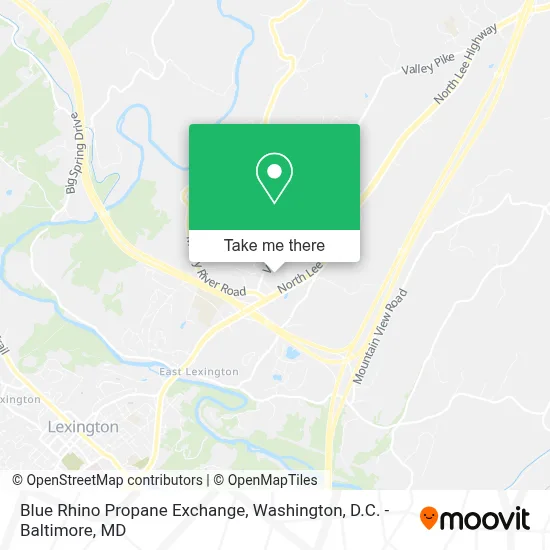 Blue Rhino Propane Exchange map
