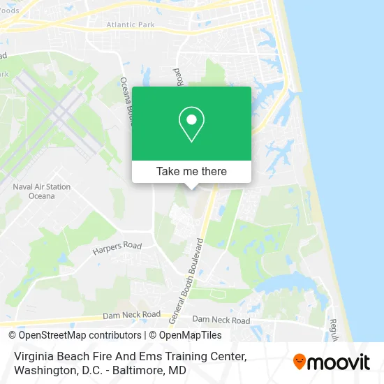 Virginia Beach Fire And Ems Training Center map