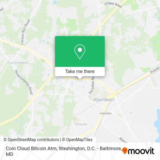 Coin Cloud Bitcoin Atm map