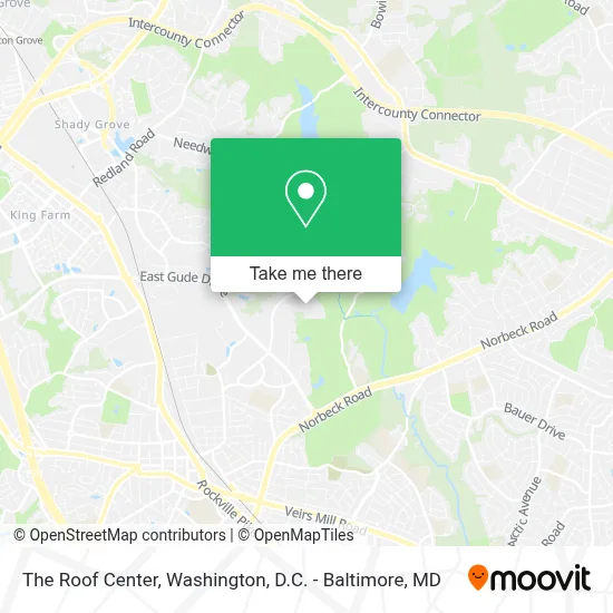 The Roof Center map