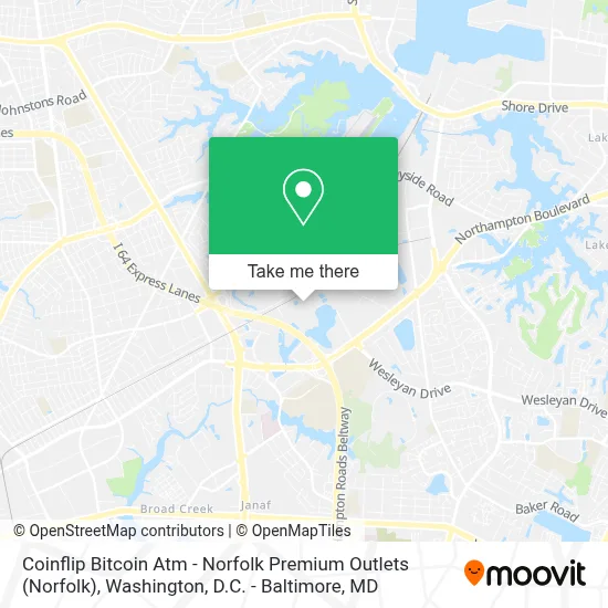 Coinflip Bitcoin Atm - Norfolk Premium Outlets map