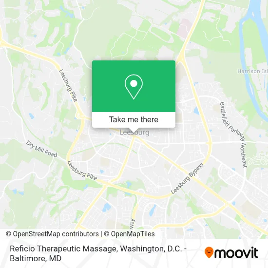 Reficio Therapeutic Massage map