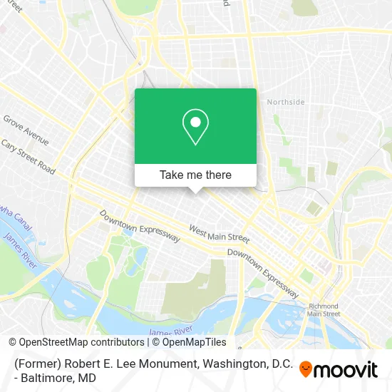(Former) Robert E. Lee Monument map