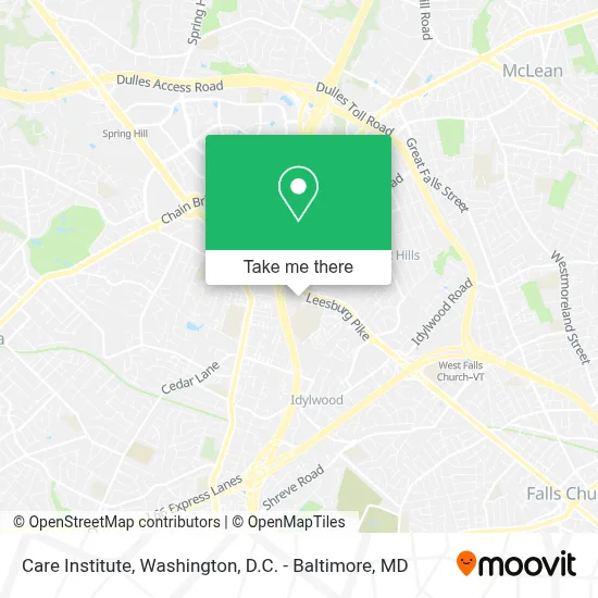 Care Institute map