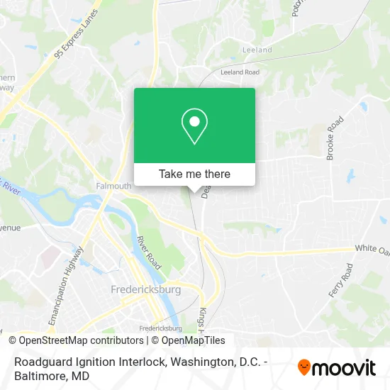 Roadguard Ignition Interlock map