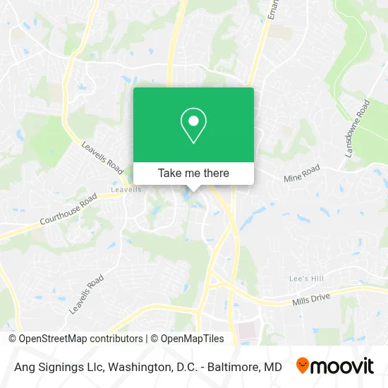 Ang Signings Llc map
