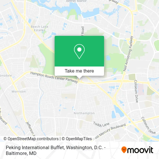 Peking International Buffet map
