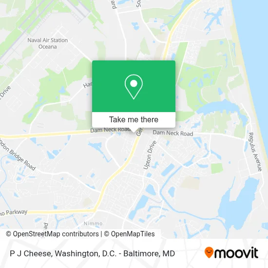 P J Cheese map