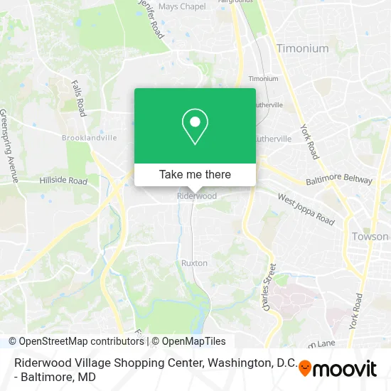Riderwood Village Shopping Center map