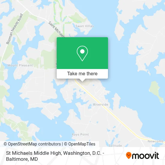 St Michaels Middle High map