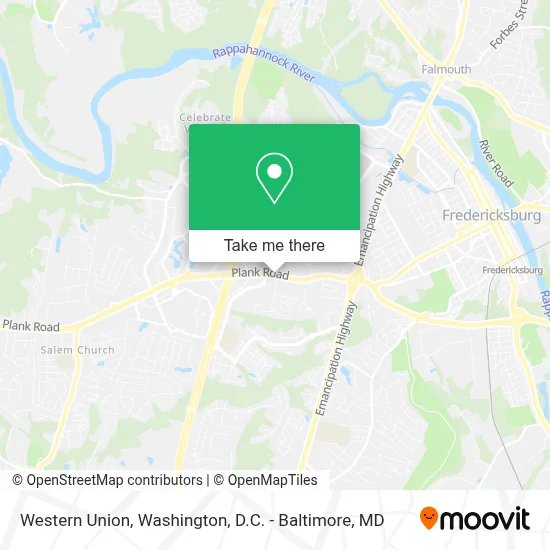 Western Union map