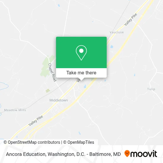 Ancora Education map