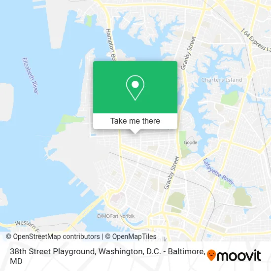 38th Street Playground map