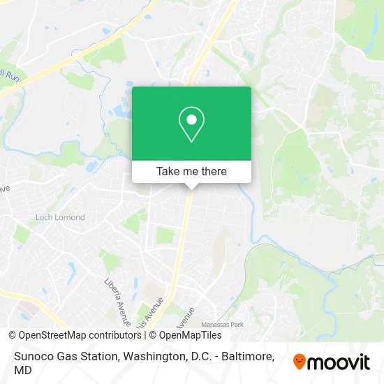 Sunoco Gas Station map
