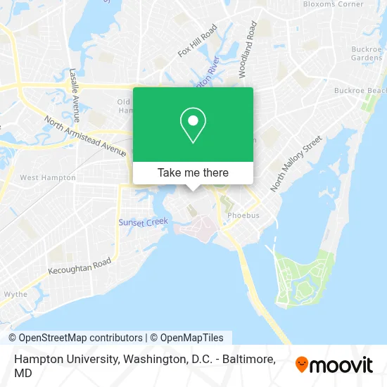 Hampton University map