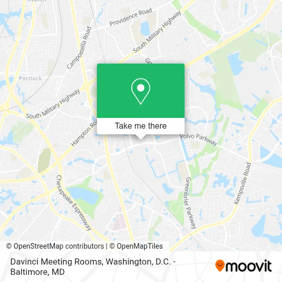 Davinci Meeting Rooms map