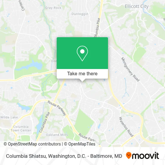 Columbia Shiatsu map