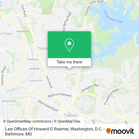 Law Offices Of Howard G Reamer map