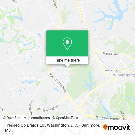 Tressed Up Braids Llc map