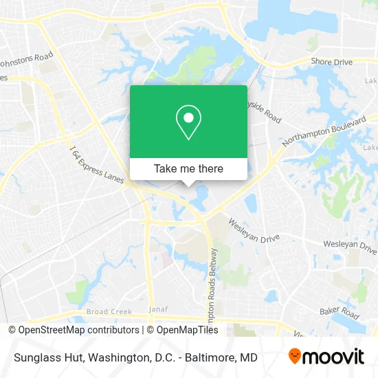 Sunglass Hut map