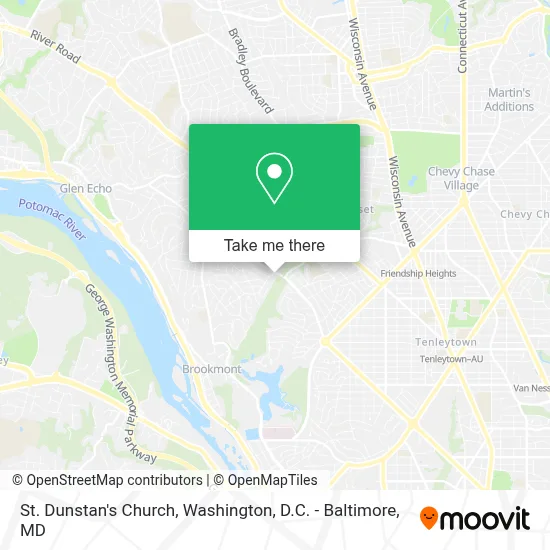 St. Dunstan's Church map