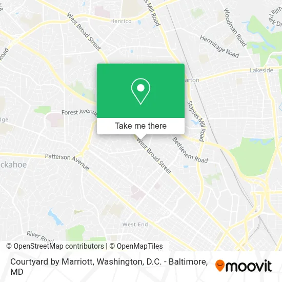 Courtyard by Marriott map