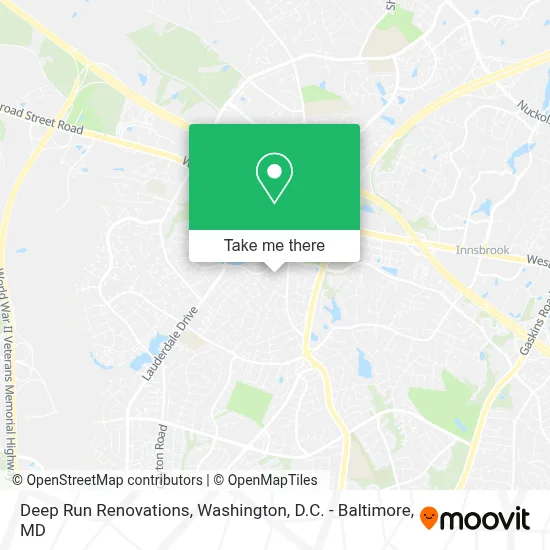 Deep Run Renovations map