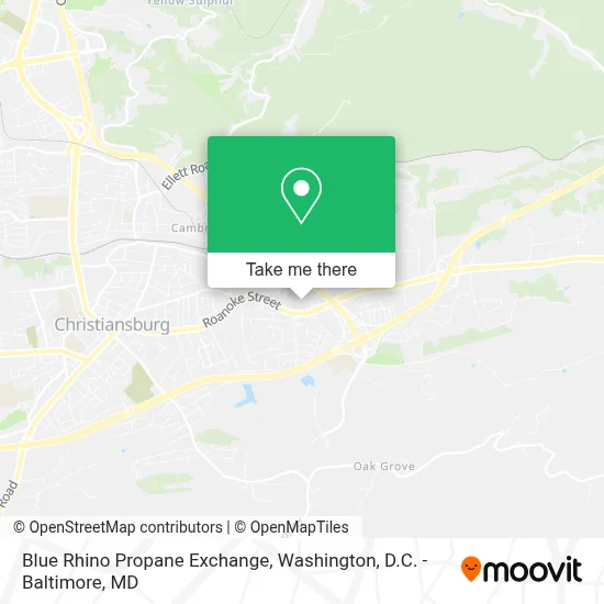 Blue Rhino Propane Exchange map