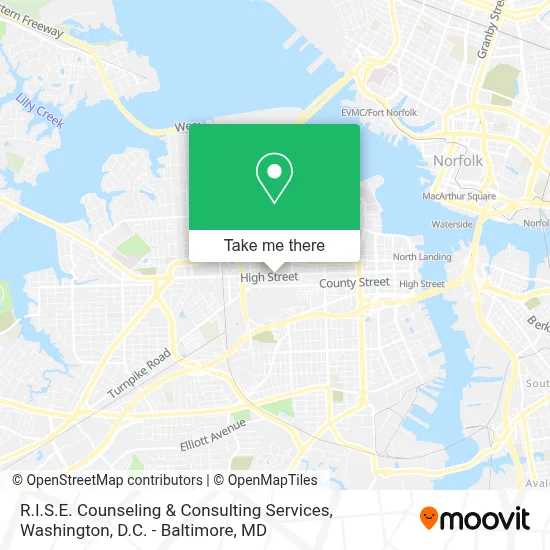 R.I.S.E. Counseling & Consulting Services map