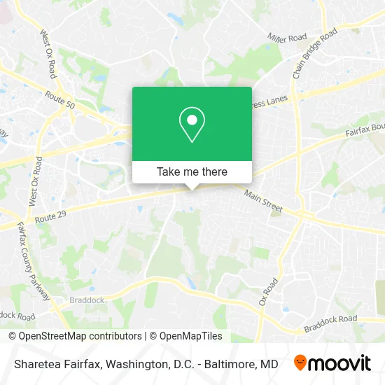 Sharetea Fairfax map