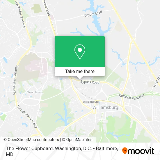 The Flower Cupboard map