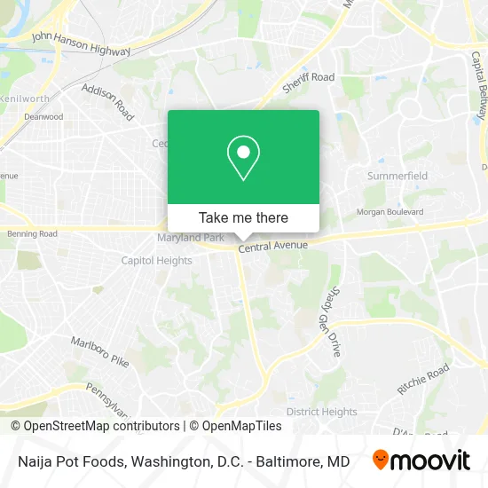Naija Pot Foods map