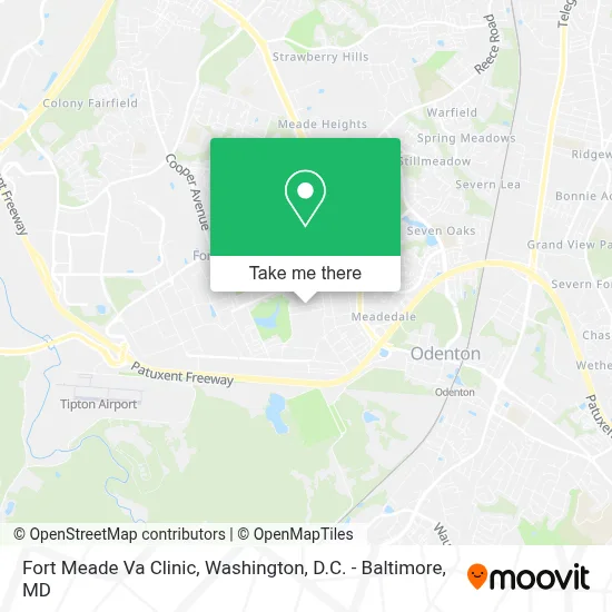 Fort Meade Va Clinic map